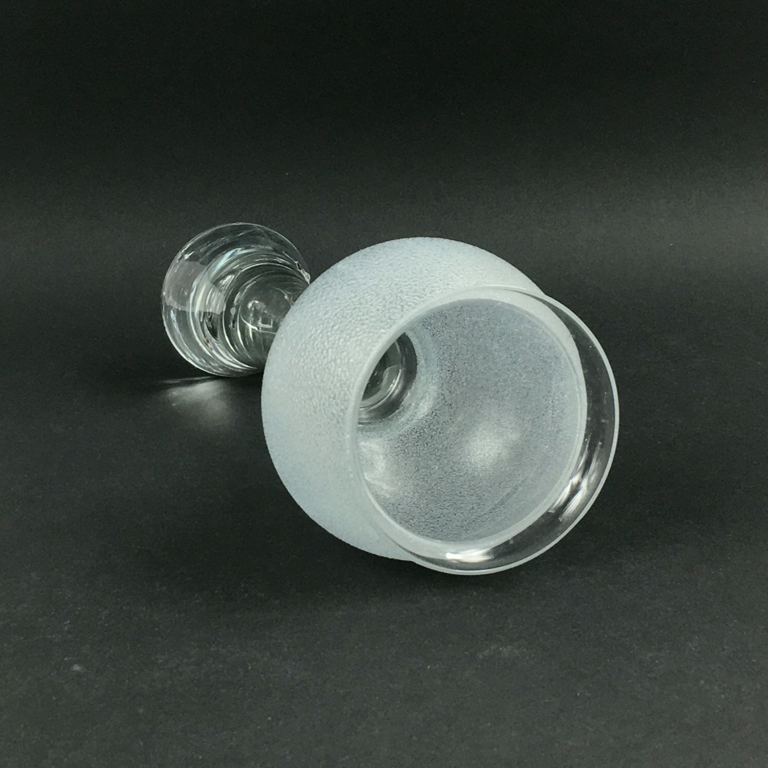 Scandinavian Space Age Minimalist Glass Vase From Bergdala, Sweden, 1970s photo vinterior