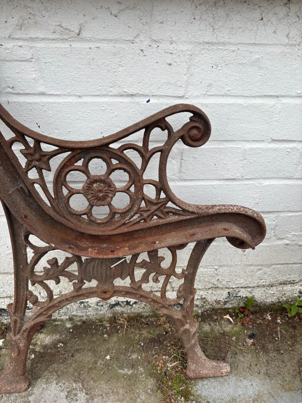 Vintage Cast Iron Bench Ends photo buy