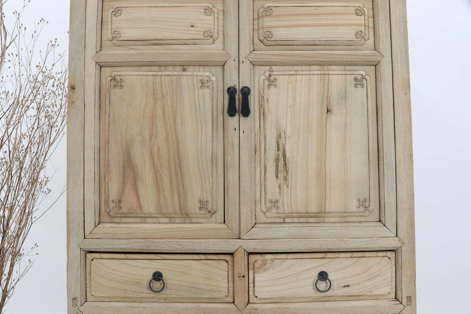 Late 19th Century Tall Chinese Two Door Cabinet photo buy