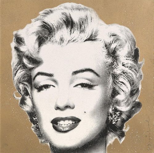 Mr Brainwash Diamond Girl (Marilyn Monroe)   Gold