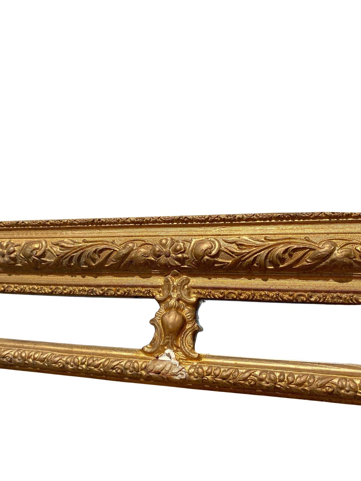 Louis XVI Style Gilded Wood Mantel Mirror   19th Century photo vinterior