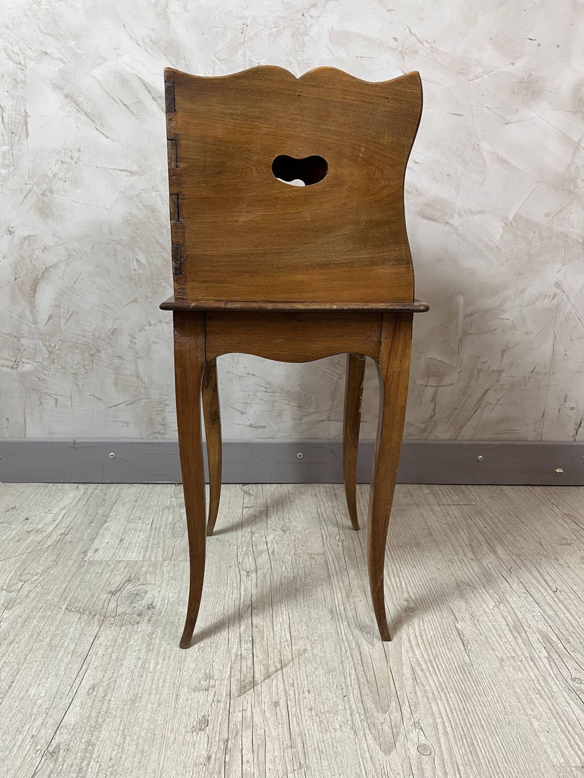 Small Louis XV Wooden Bedside Table In Country Style photo vintage