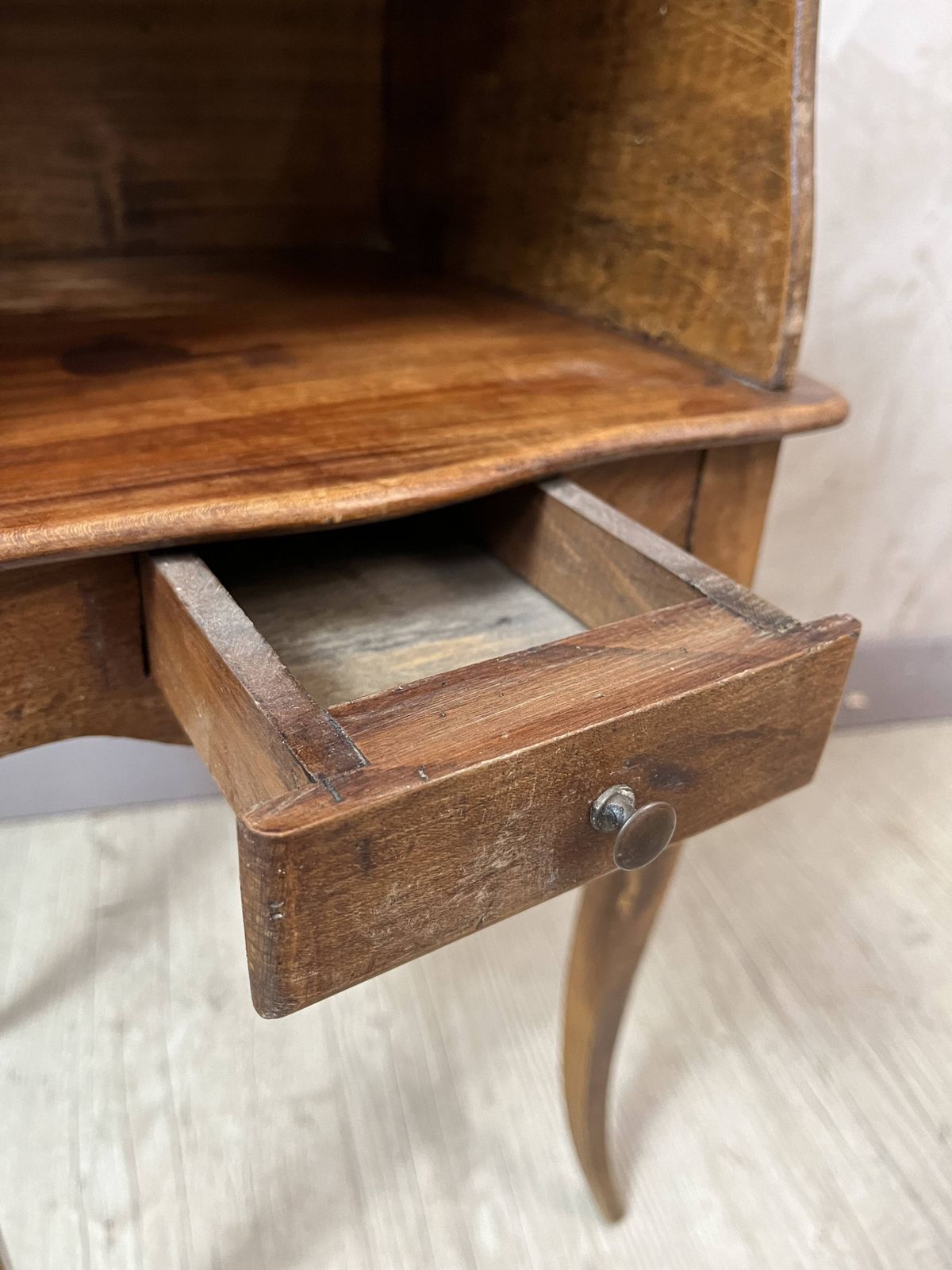 Furniture Small Louis XV Wooden Bedside Table In Country Style photo
