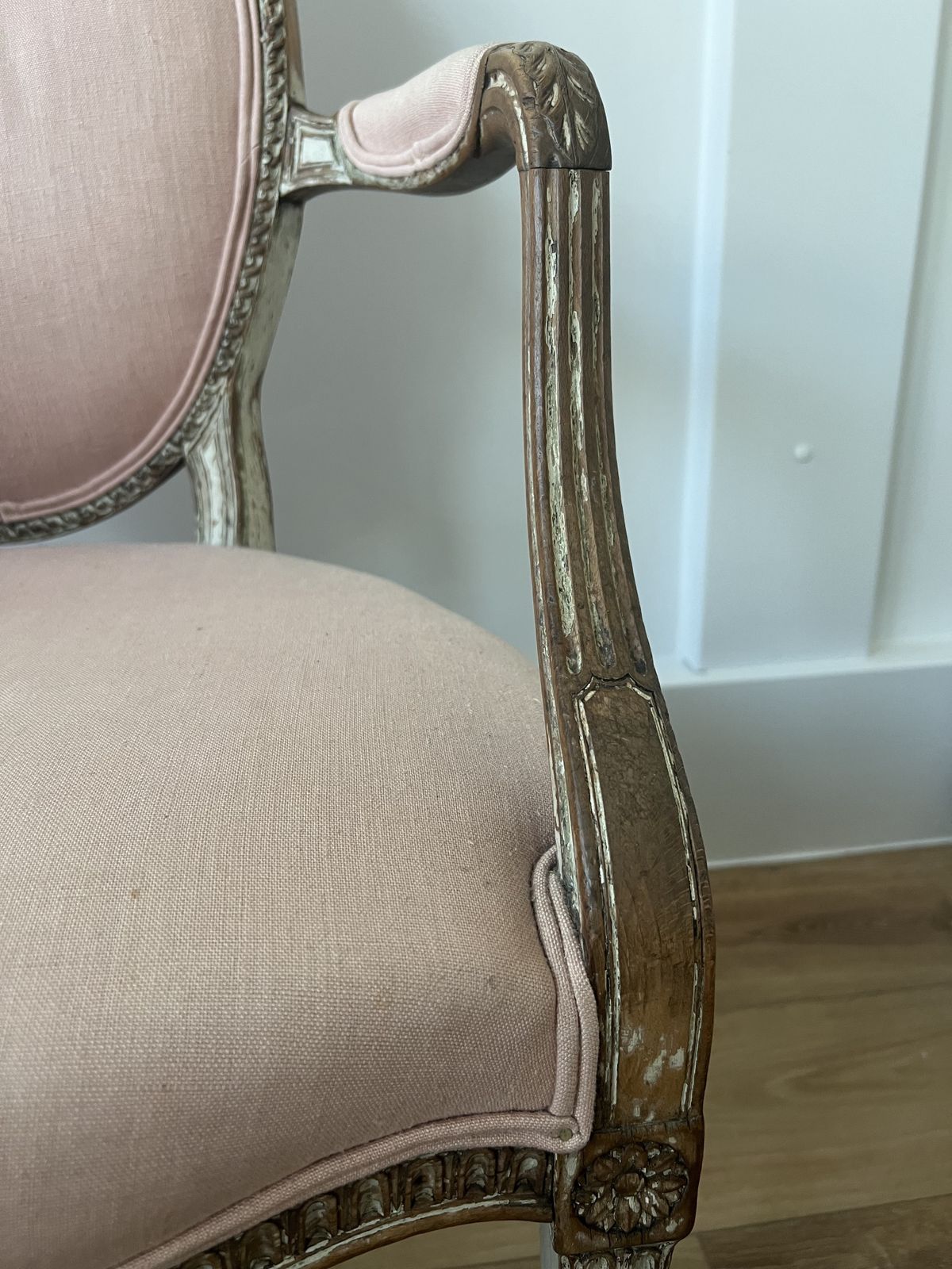 Antique French Louis XVI Style Armchair photo vinterior