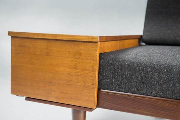 Svanette Daybed In Teak, Scandinavian Mid Century 1960s photo vinterior
