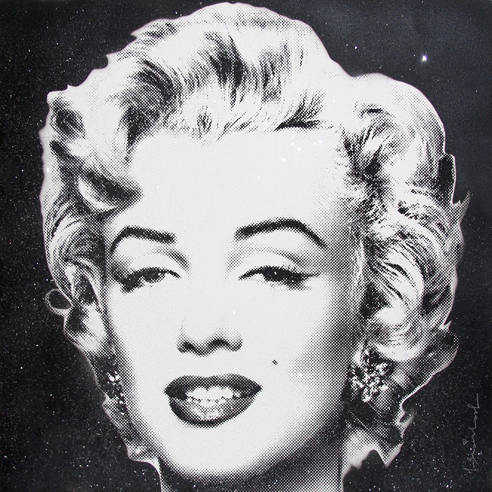 Mr Brainwash Diamond Girl (Marilyn Monroe)   Black