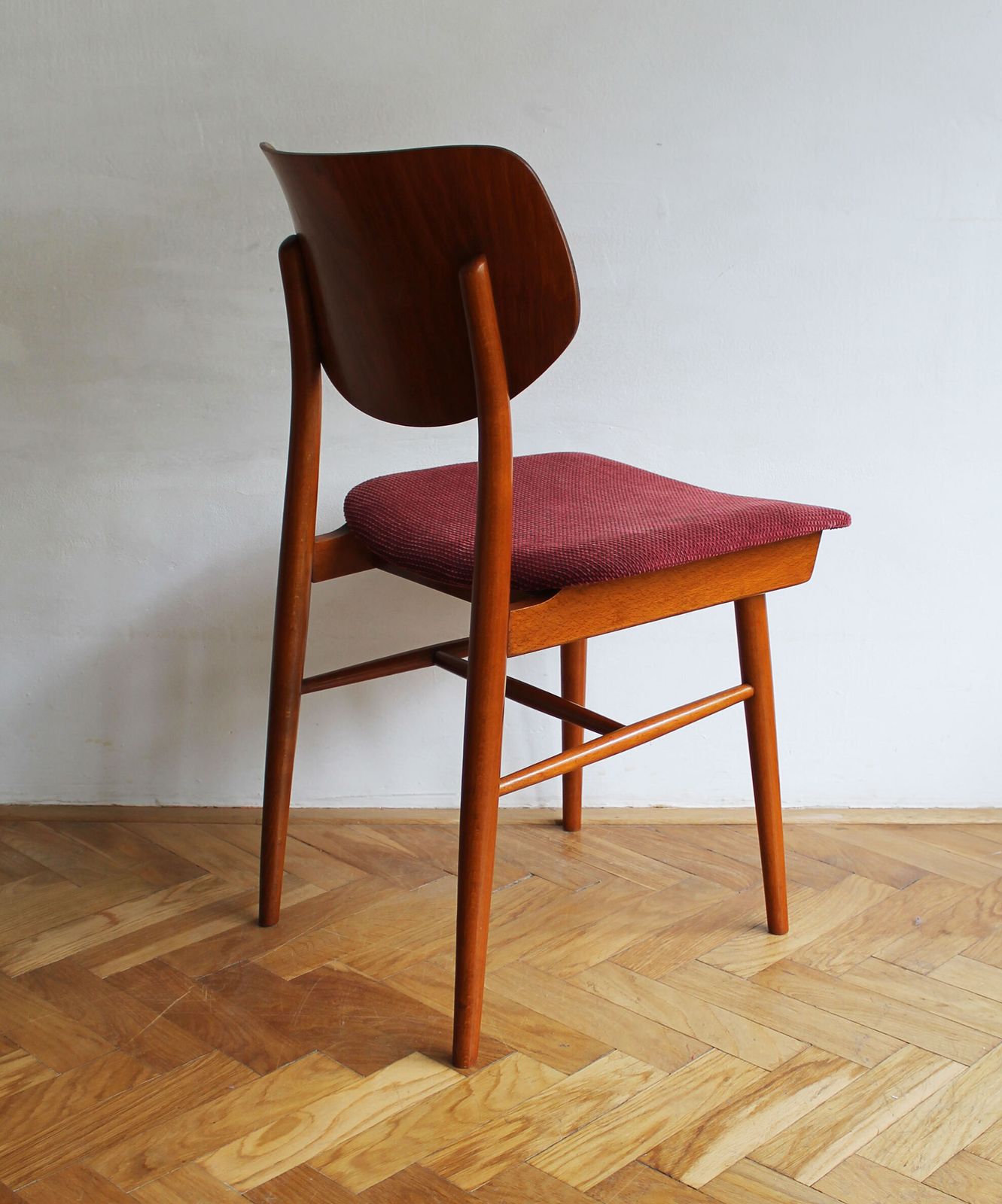 Set Of Four 1960s Czech Dining Chairs By Ton With Scandi Influence photo vinterior