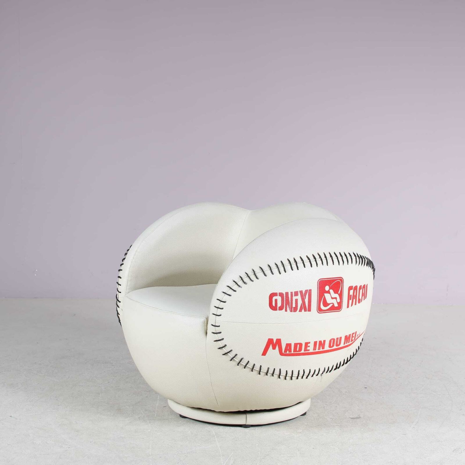 1980s Pop Art Style “Baseball” Chair From China photo 451.0