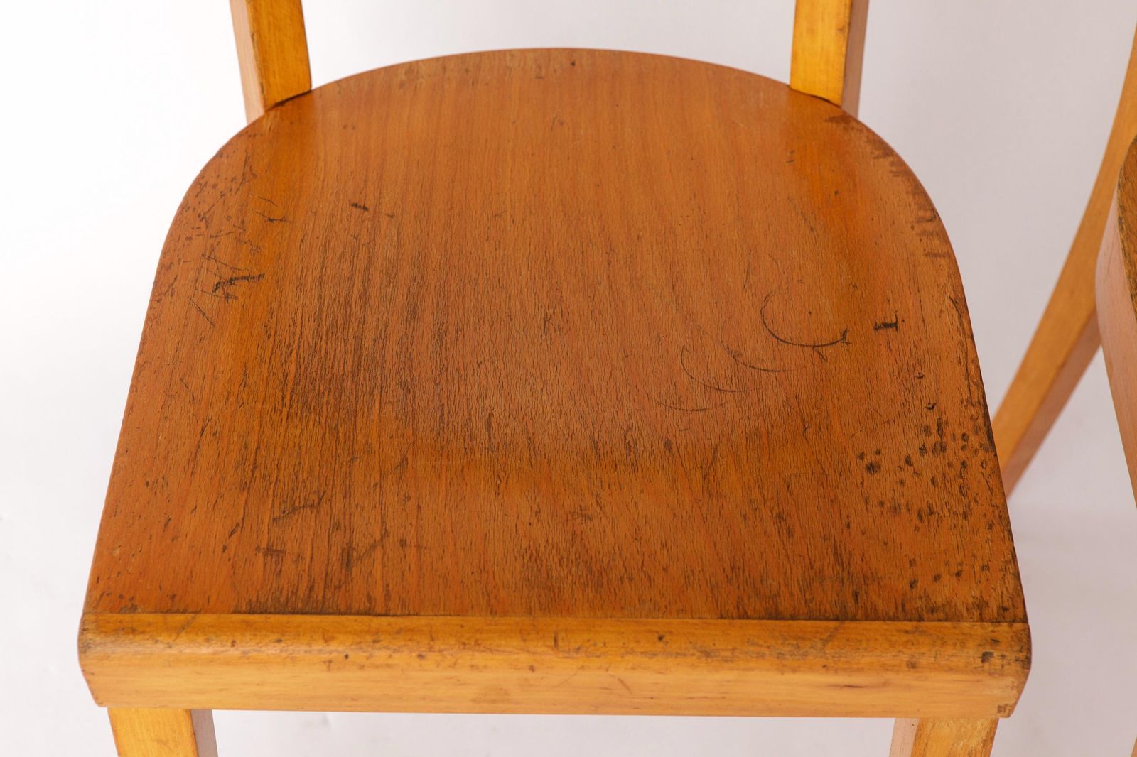 Pair Of 1950s Frankfurt Dining Chairs, Germany – Refurbished Beechwood Classics photo for sale