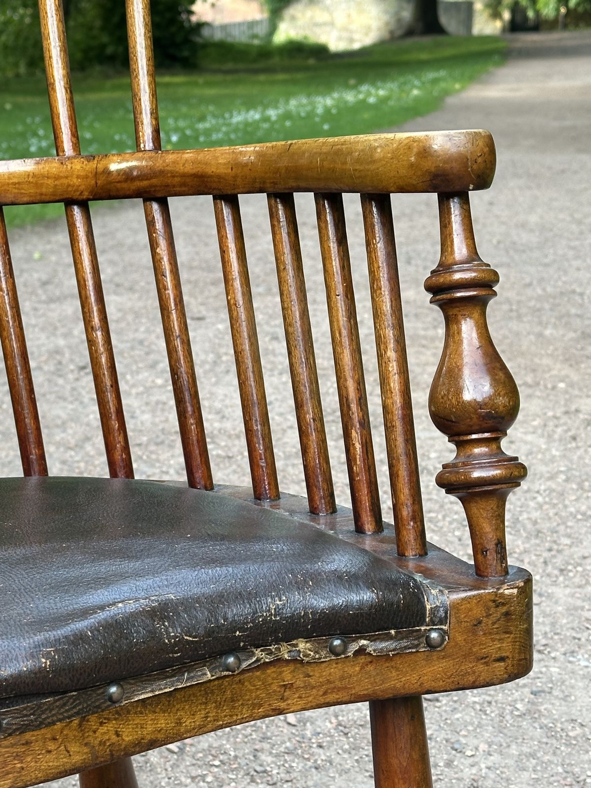 An Unusual Low Backed Darvel Chair Attributed To Hugh Shields, Ayrshire, Late 19th Century photo Furniture