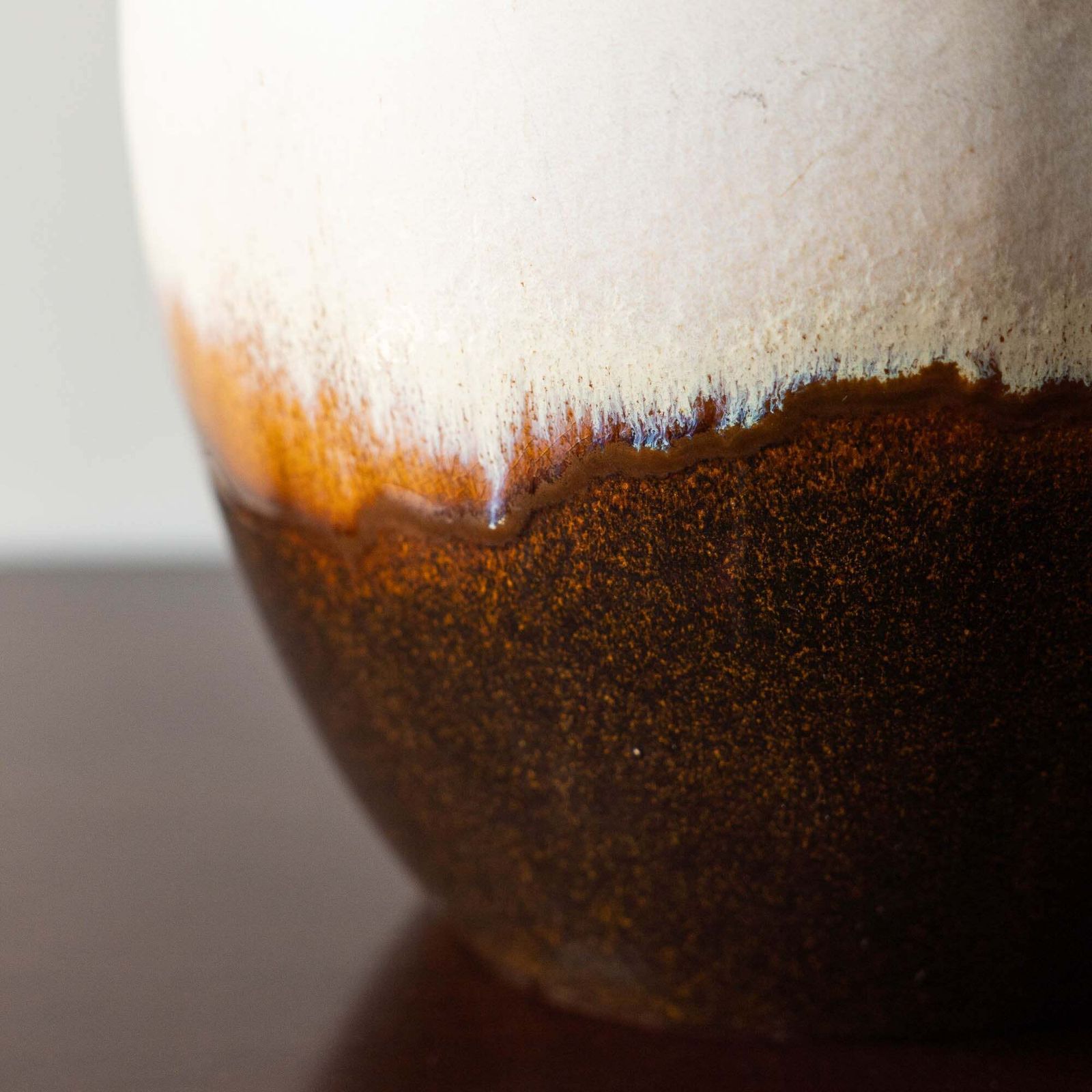 Stunning And Heavy Mid Century Brown Floor Vase   Scheurich   Form 486 38   1970s photo Home Decor