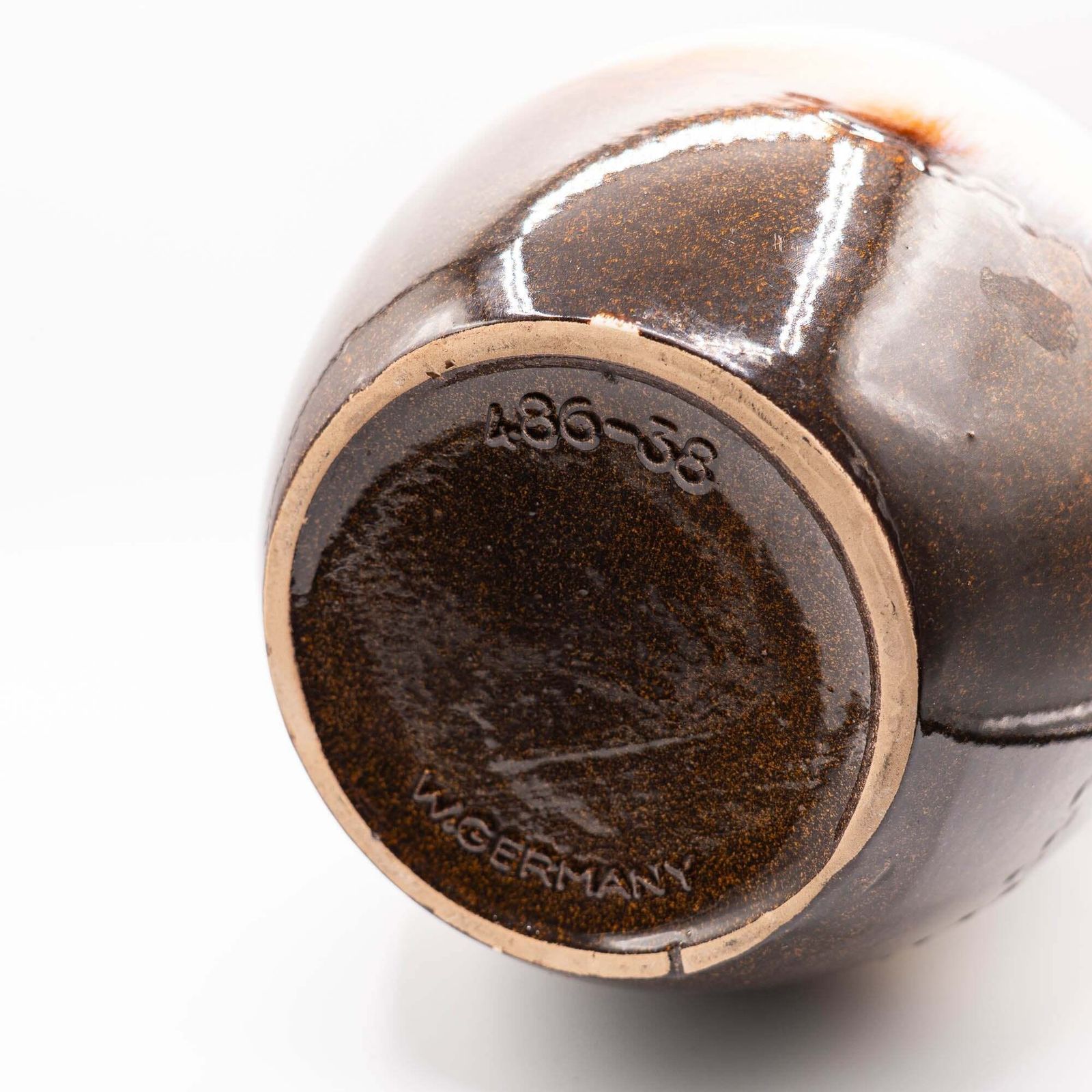 photo for sale Stunning And Heavy Mid Century Brown Floor Vase   Scheurich   Form 486 38   1970s