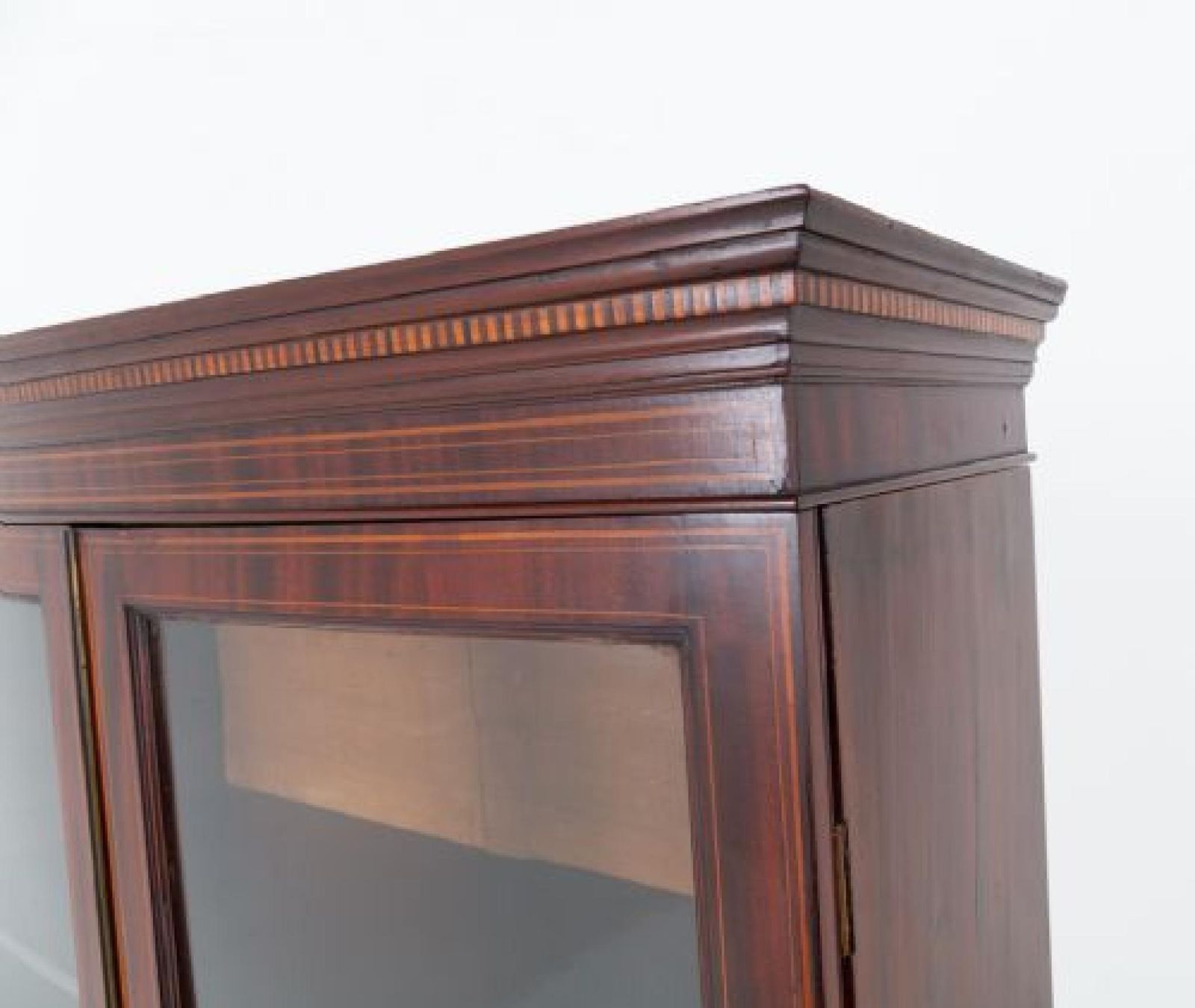 Sheraton Library Bookcase Bow Fronted Cabinet Revival photo for sale