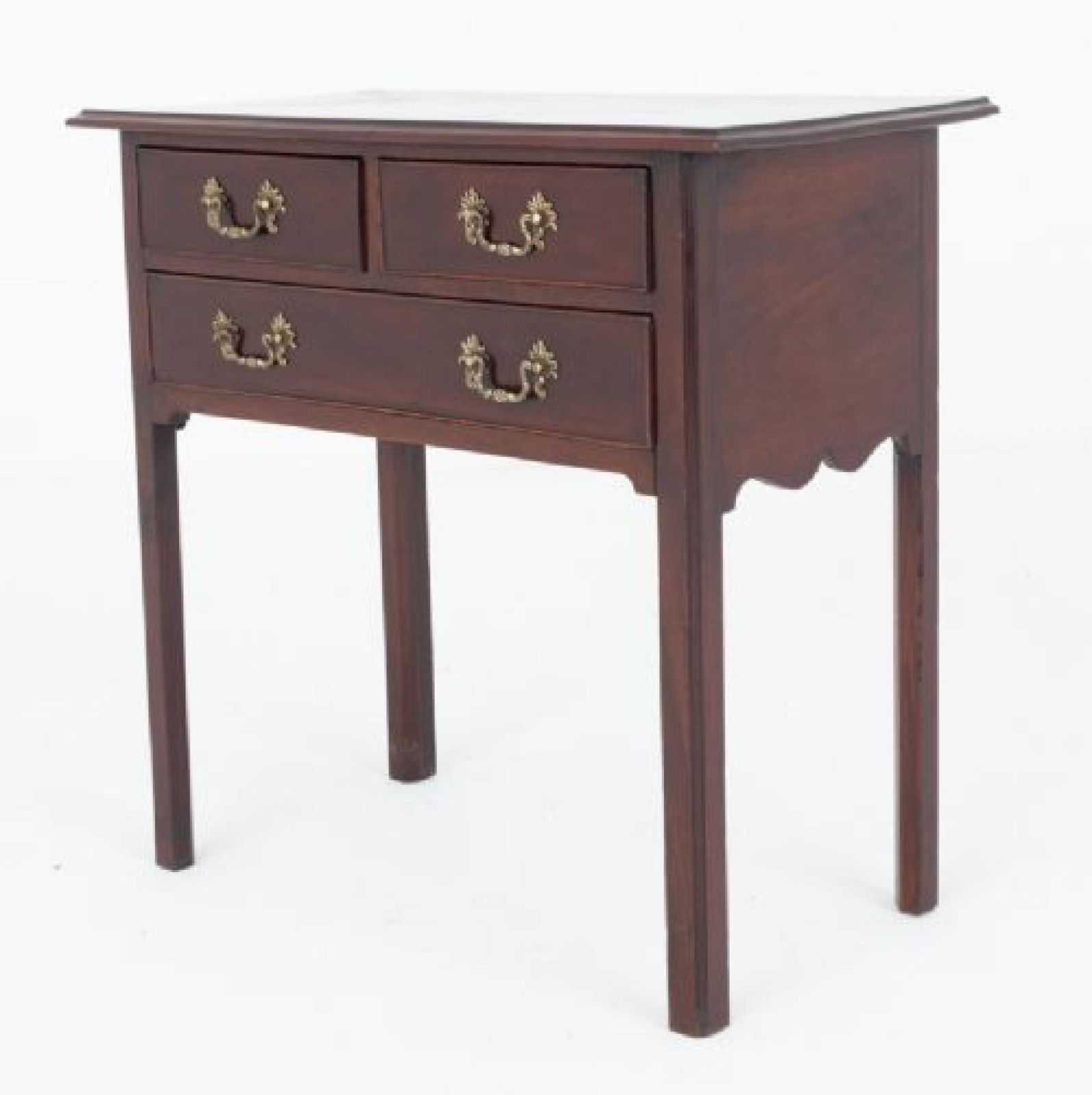 Period Georgian Low Boy Mahogany Chest photo furniture