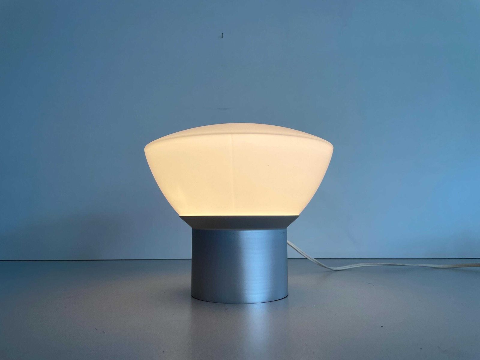 Opal Glas And Metal Deckenlampe By Ifö, 1960s, Sweden photo vinterior