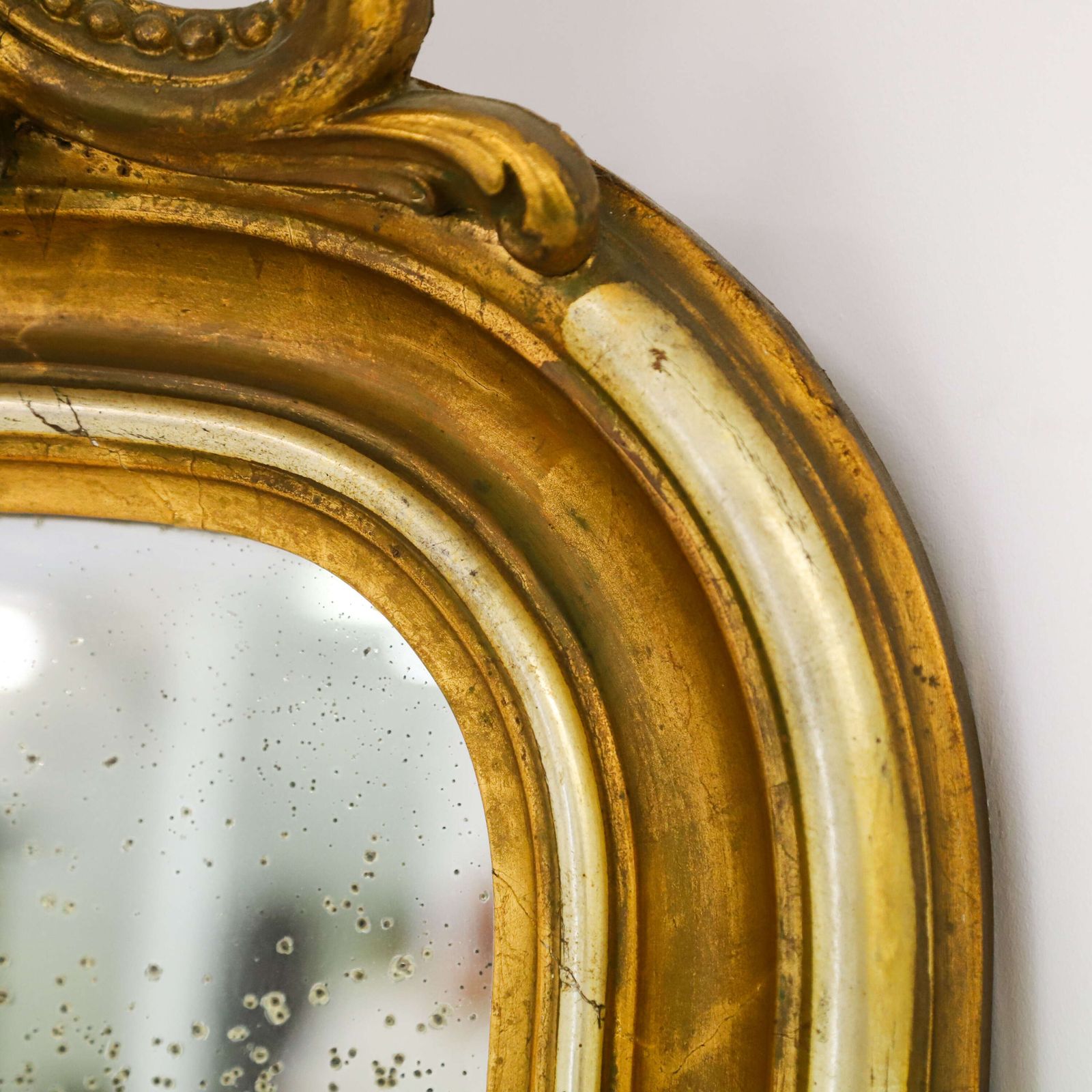 photo furniture Elegant Louis Philippe Gilt Mirror  Timeless French Overmantle Accent