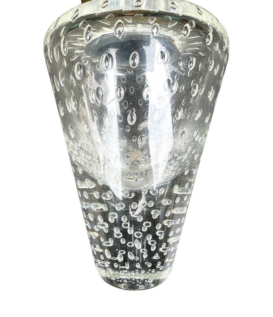 A Rare 1950s Murano Glass And Brass Pendant Light By Gino Sarfatti And Archimede Seguso photo buy