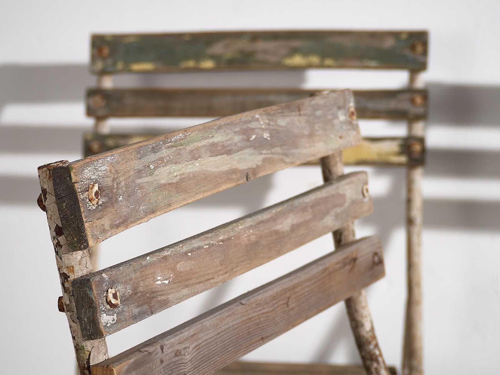 Antique Garden Chairs (C.1920).Set Of 4 Pieces #31 photo Garden Furniture