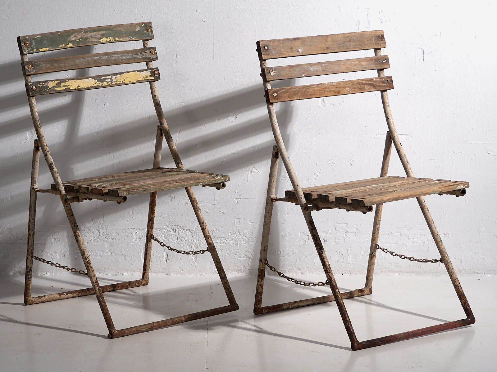 Antique Garden Chairs (C.1920).Set Of 4 Pieces #31 photo vinterior