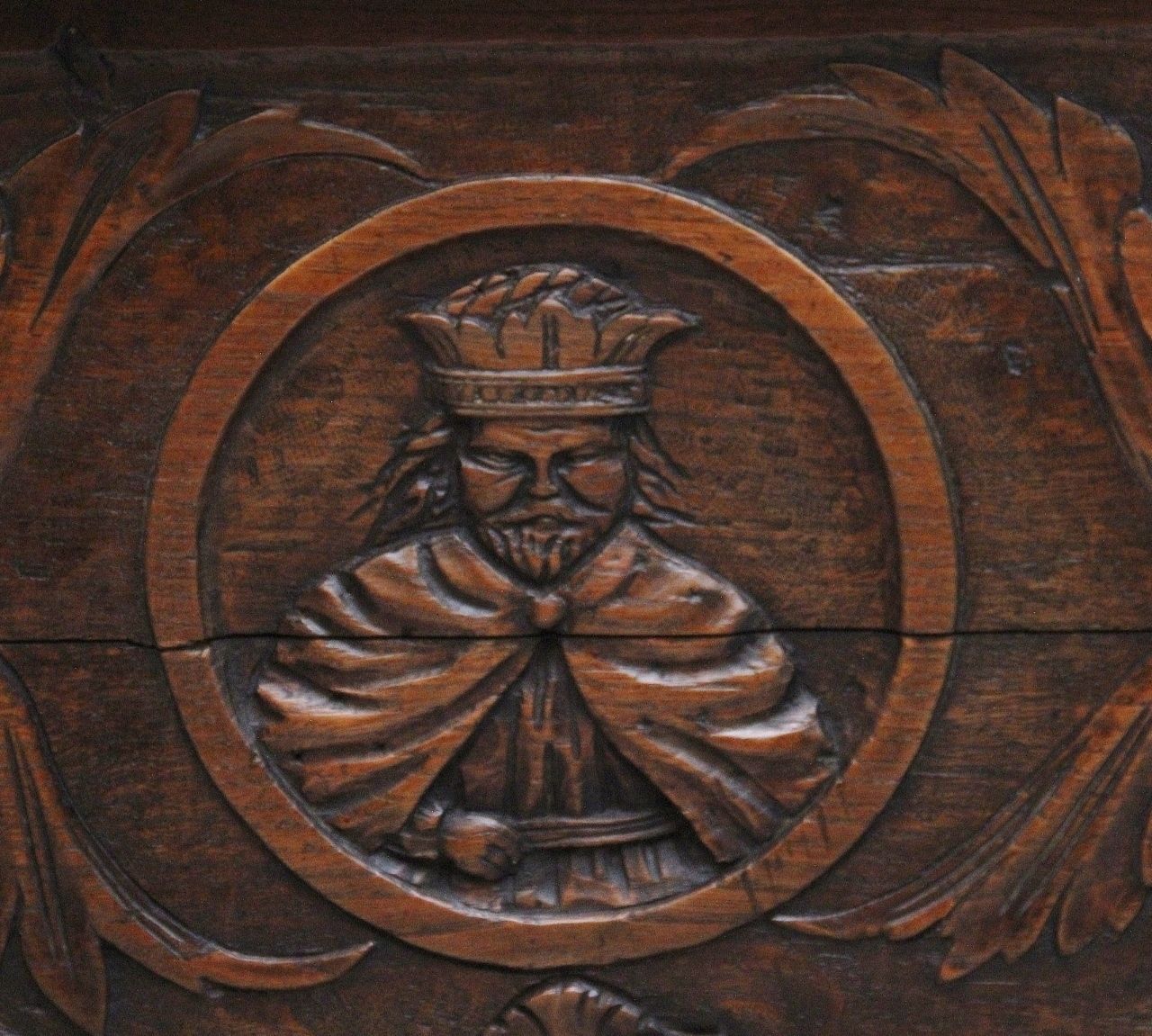 Early 19th Century French Carved Oak Coffer photo buy