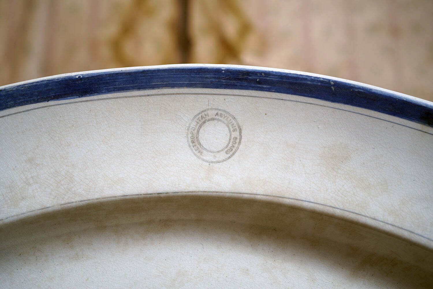 A Rare & Large Victorian Meat Platter; The Metropolitan Asylum Board; By Edge Malkin & Co C.1880 photo for sale