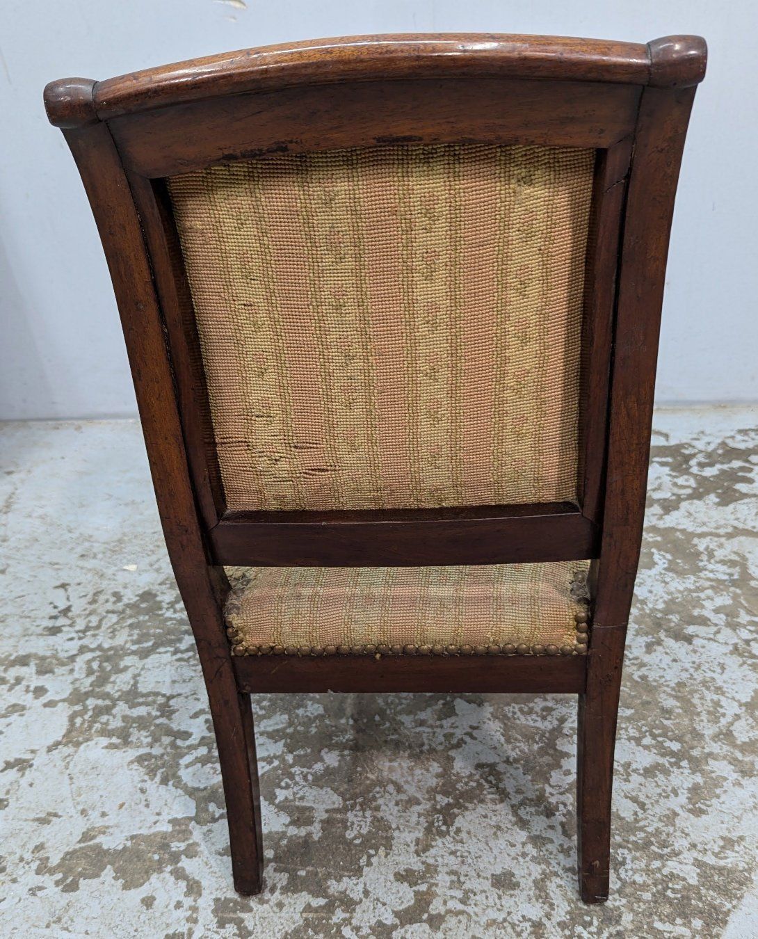 Restoration Child's Armchair With Mahogany Cross, 19th Century photo vinterior