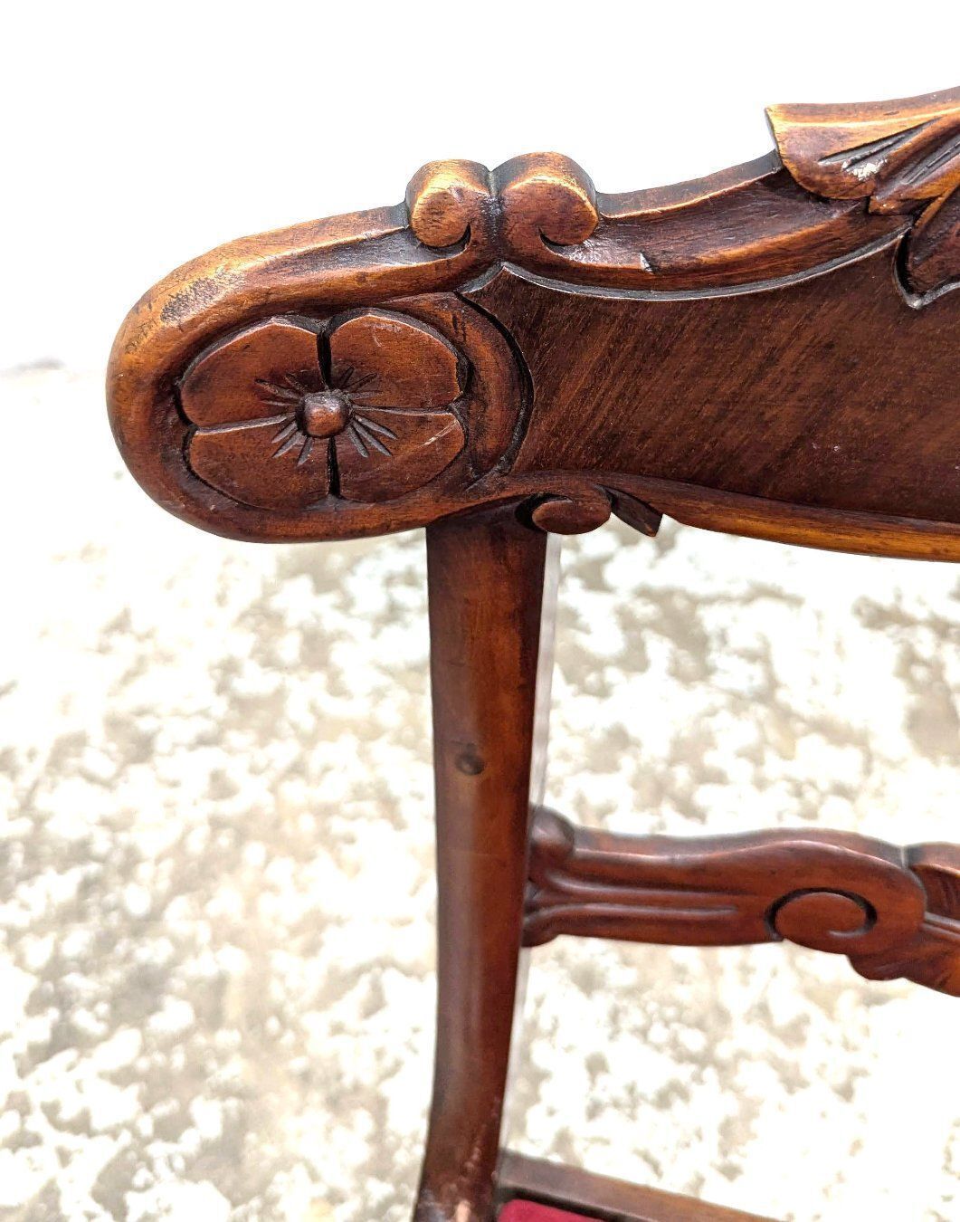 Carved Mahogany Chair, England, Late Regency / Early Victorian Period, Circa 1835 Set Of 4 photo 962.0