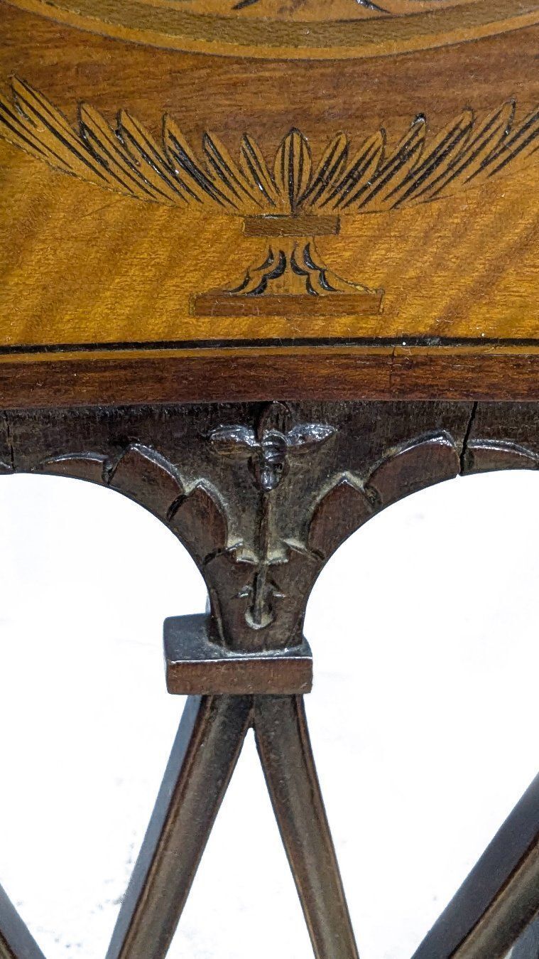 photo furniture 19th Century English Sheraton Mahogany Chairs