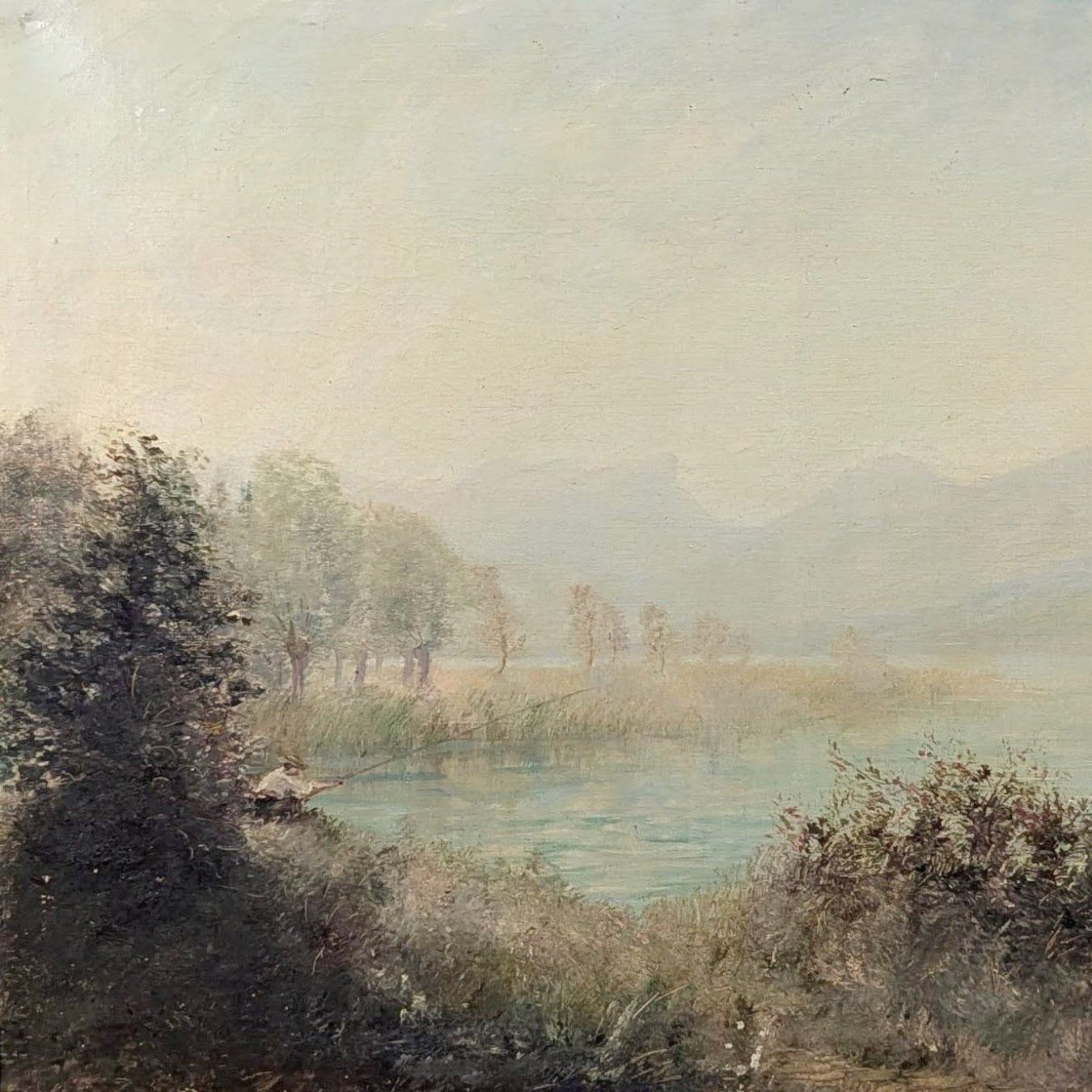Landscape Oil On Canvas, 1900s, French School photo furniture