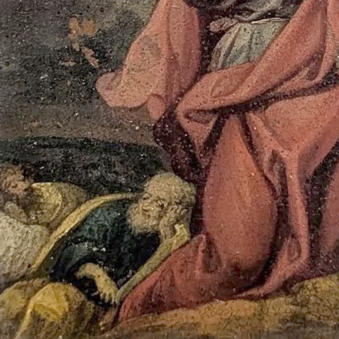 18th Century Religious Oil Painting On Canvas photo 513.0
