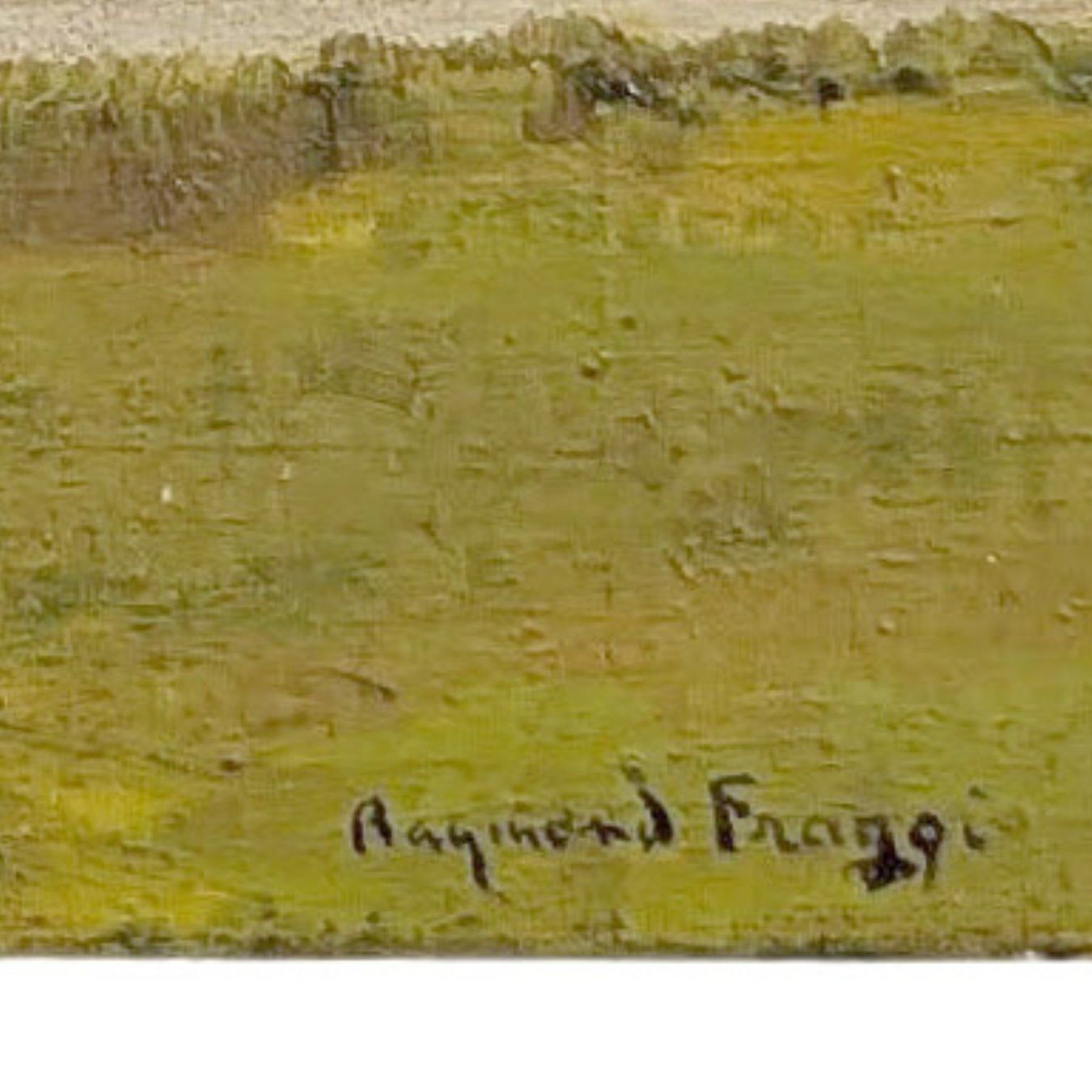 Provençal Landscape Oil On Canvas Raymond Fraggi photo for sale