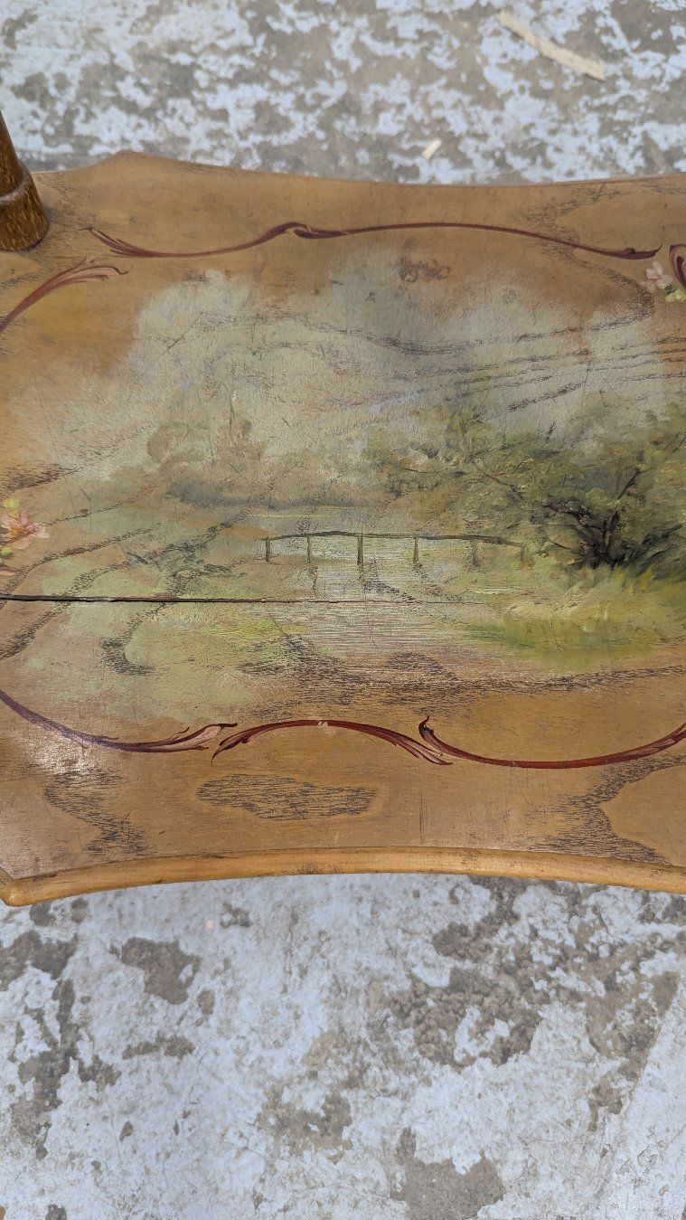 Art Nouveau Double Top Tea Table, 1900 photo vinterior