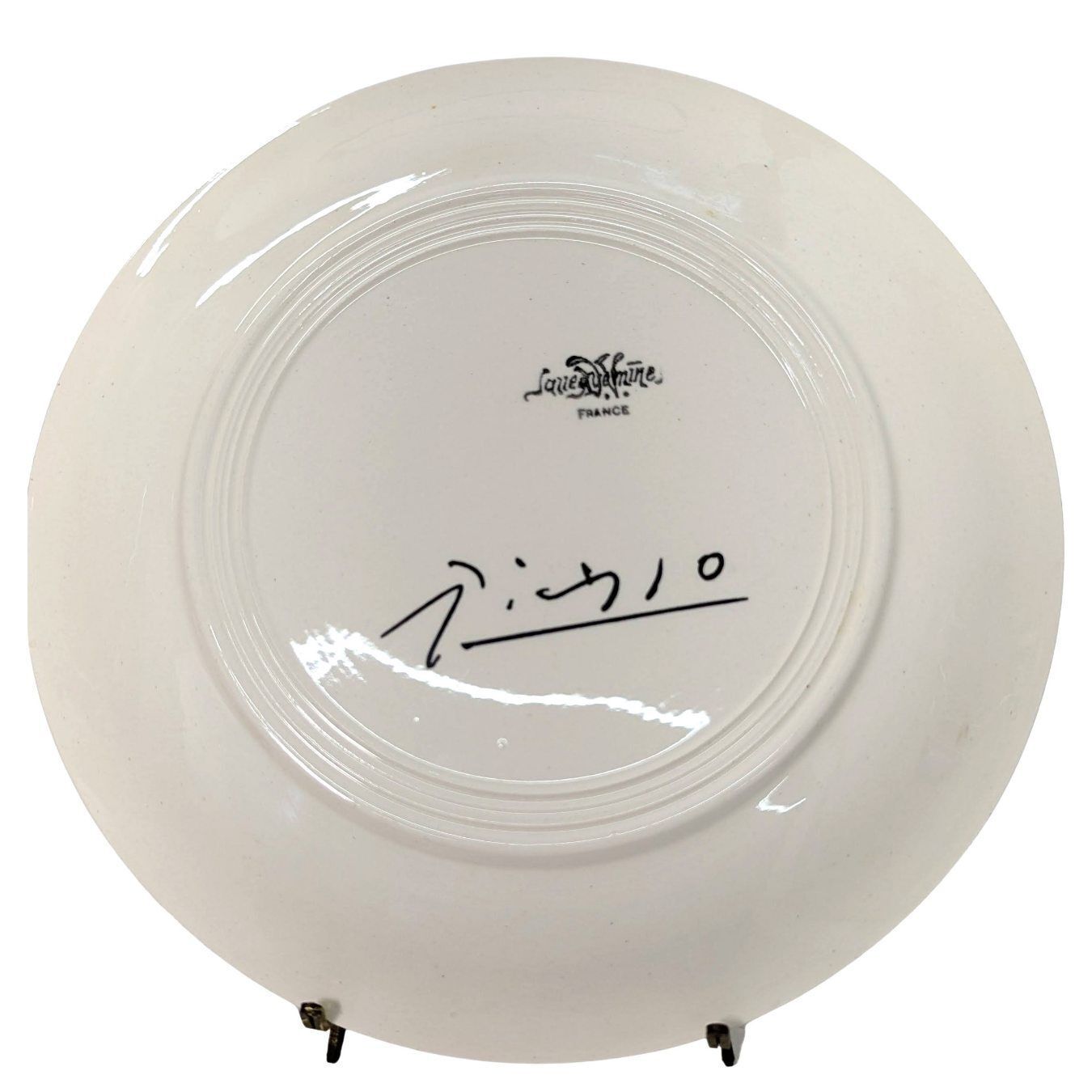 Earthenware Plate With "Dove And Woman" Decoration, After Pablo Picasso photo furniture