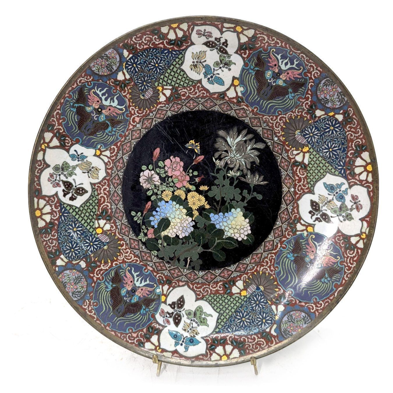 Japanese Cloisonné Dish 1900, 1900s