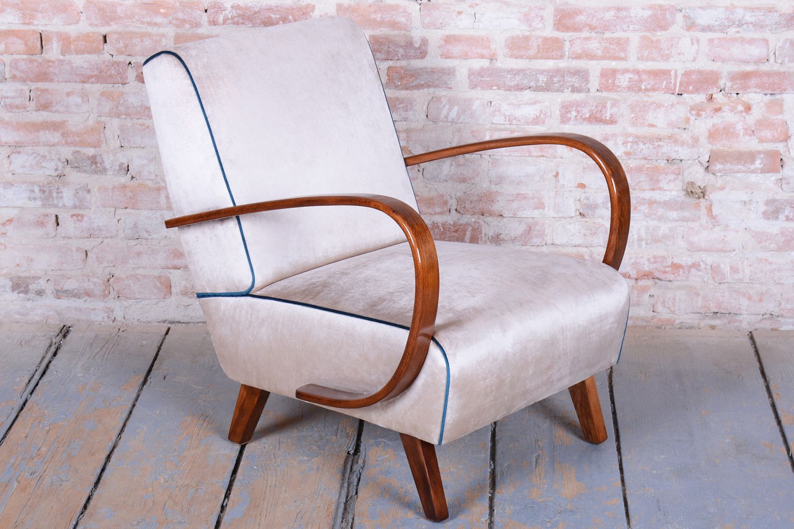 Restored Art Deco Armchair, By J. Halabala, Up Závody, Model C, Czech, 1940s photo buy
