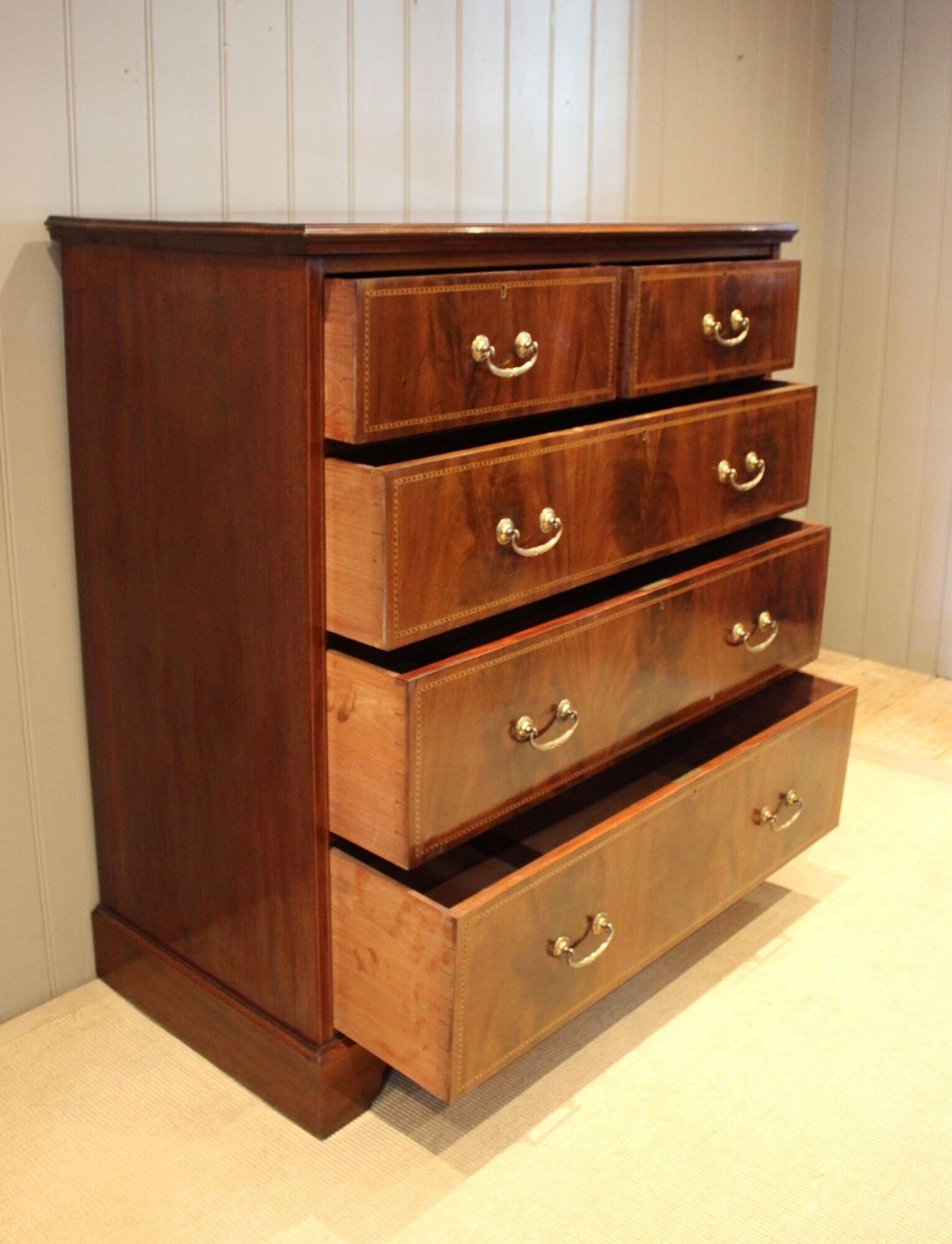Substantial Edwardian Mahogany Chest Of Drawers photo 775.0