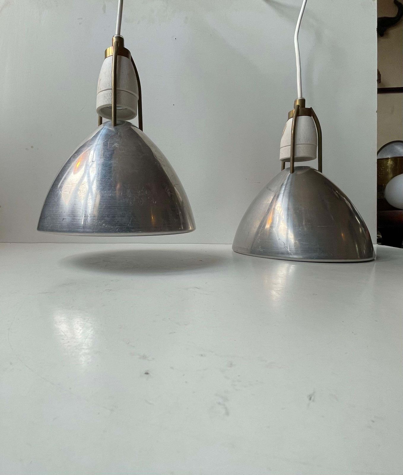 Danish Industrial Pendant Lamps By Asger Bay Christiansen, 1970s photo 375.0