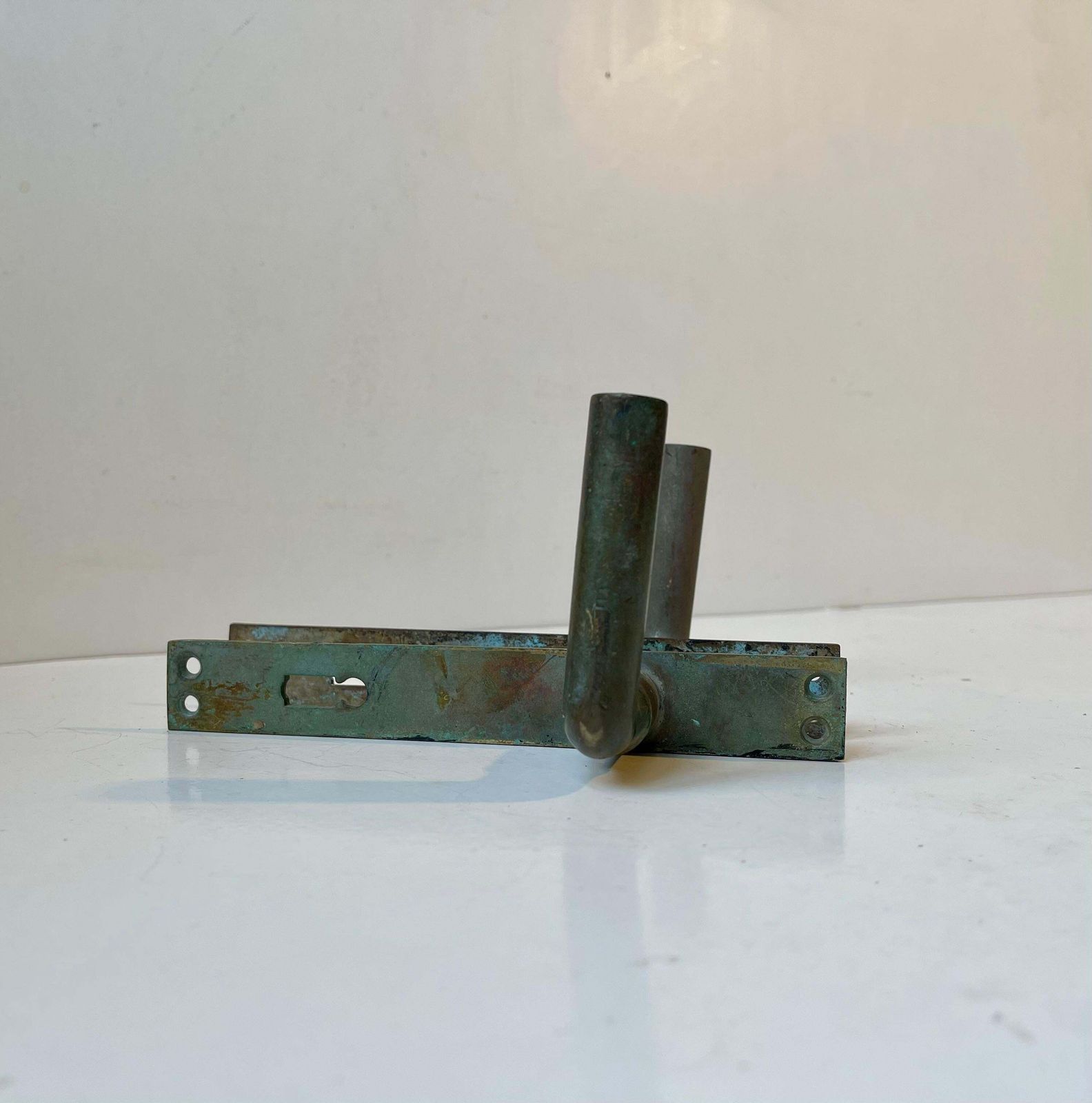 Scandinavian Bauhaus State Building Door Handles In Brass, 1930s, 6 Sets photo furniture
