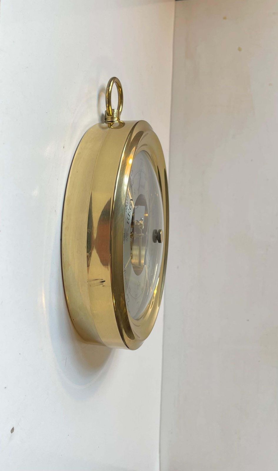 photo furniture Vintage Brass Barometer By Barigo Germany, 1980s
