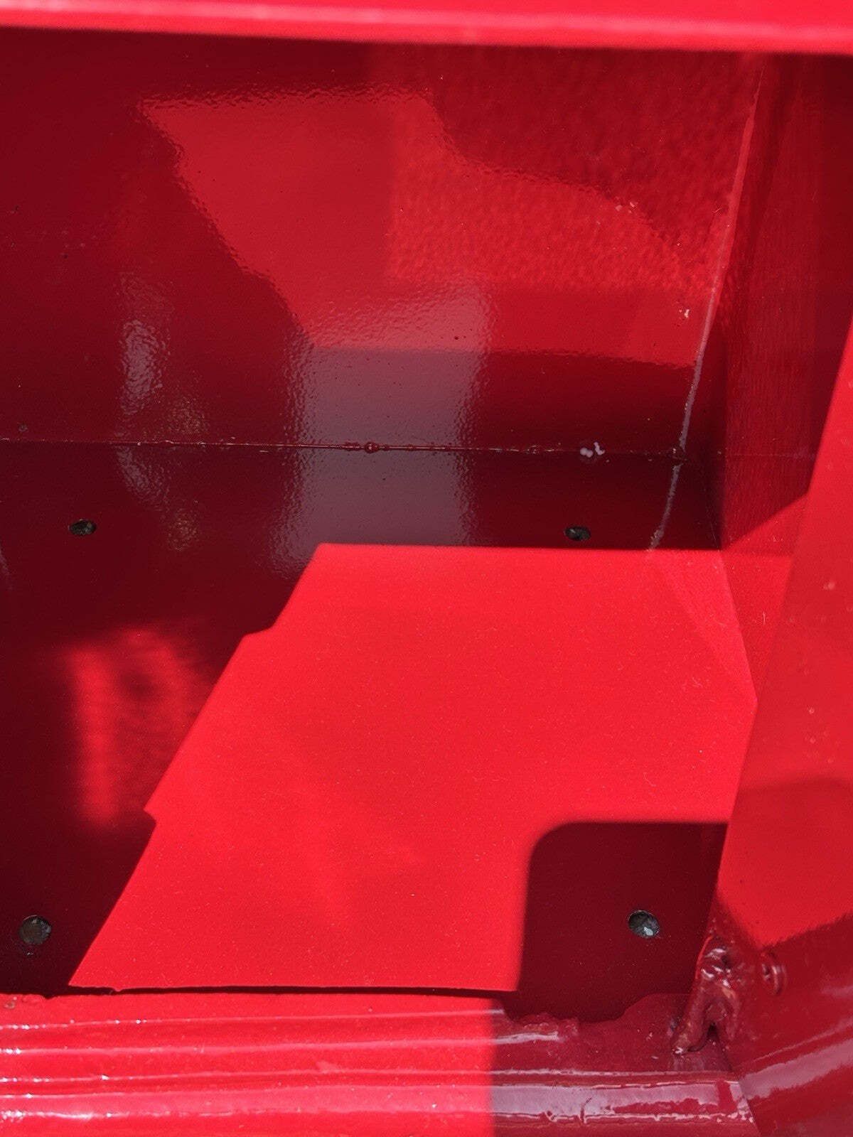 Post Box. Finished In A Bright Red, Comes With 2 Keys. photo vintage