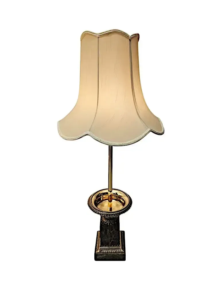 A Stunning Pair Of 19th Century Ormolu And Marble Tazza Urns Converted To Table Lamps photo furniture