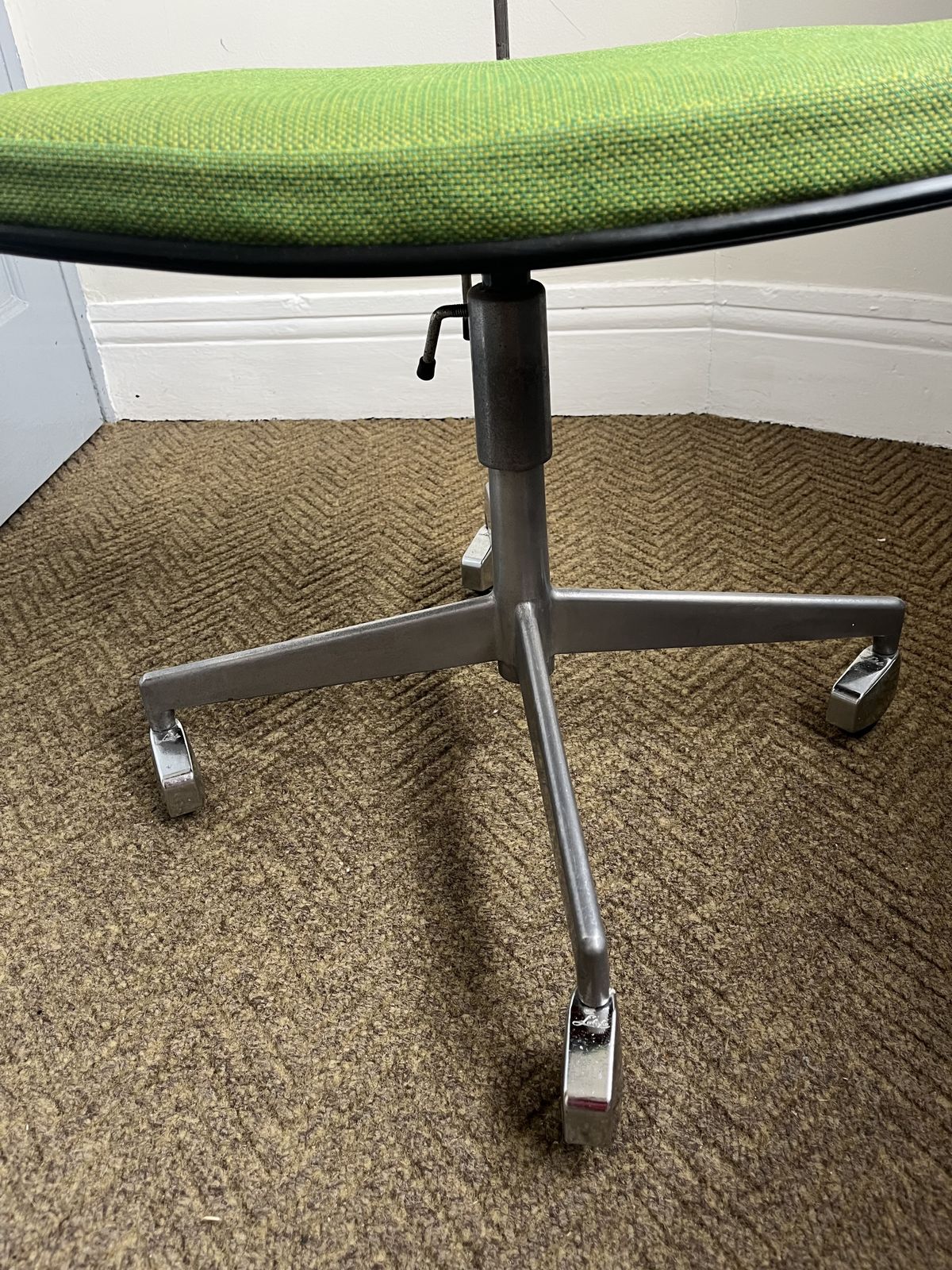 Labofa Denmark Desk Chair – Green Upholstery – Mid Century Modern photo 215.0
