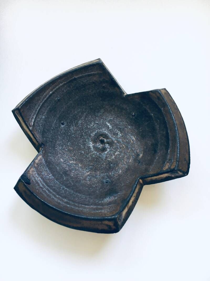 Woonaccessoires Brutalistisch Studio Aardewerk Met Deksel Door Jaan Mobach, Nederland, Ca. Jaren 1960 photo