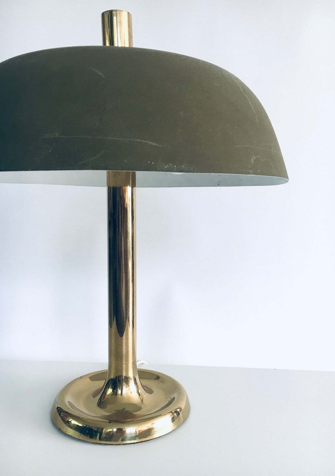 Midcentury Modern Design Mushroom Table Lamp Model 7377 By Egon Hillebrand, Germany 1970's photo vintage