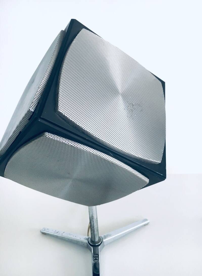 photo for sale Midcentury Modern Space Age Design Audiorama 700 "Cube" Speaker Set By Grundig, 1960's