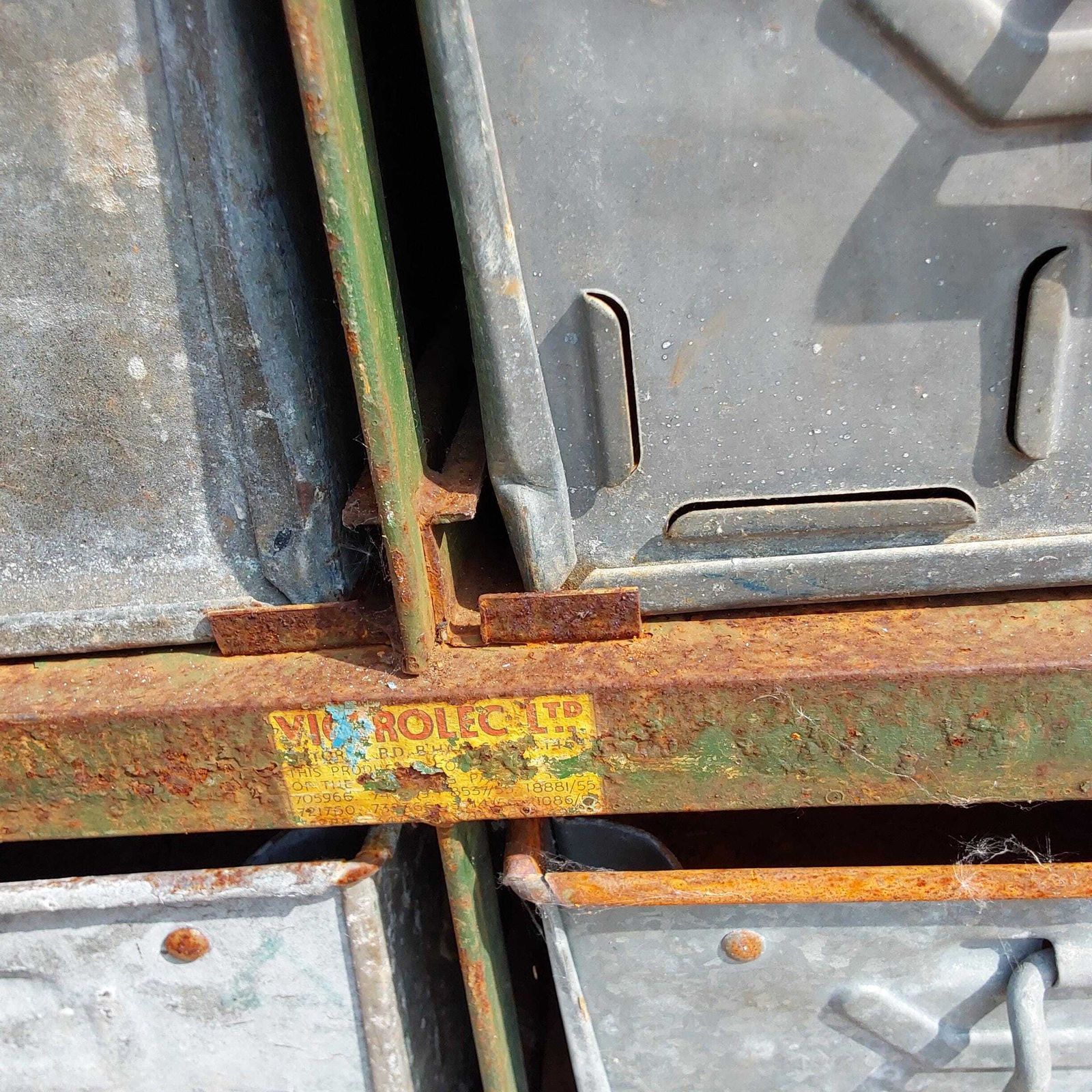 Industrial Tote Boxes With Racking photo vintage