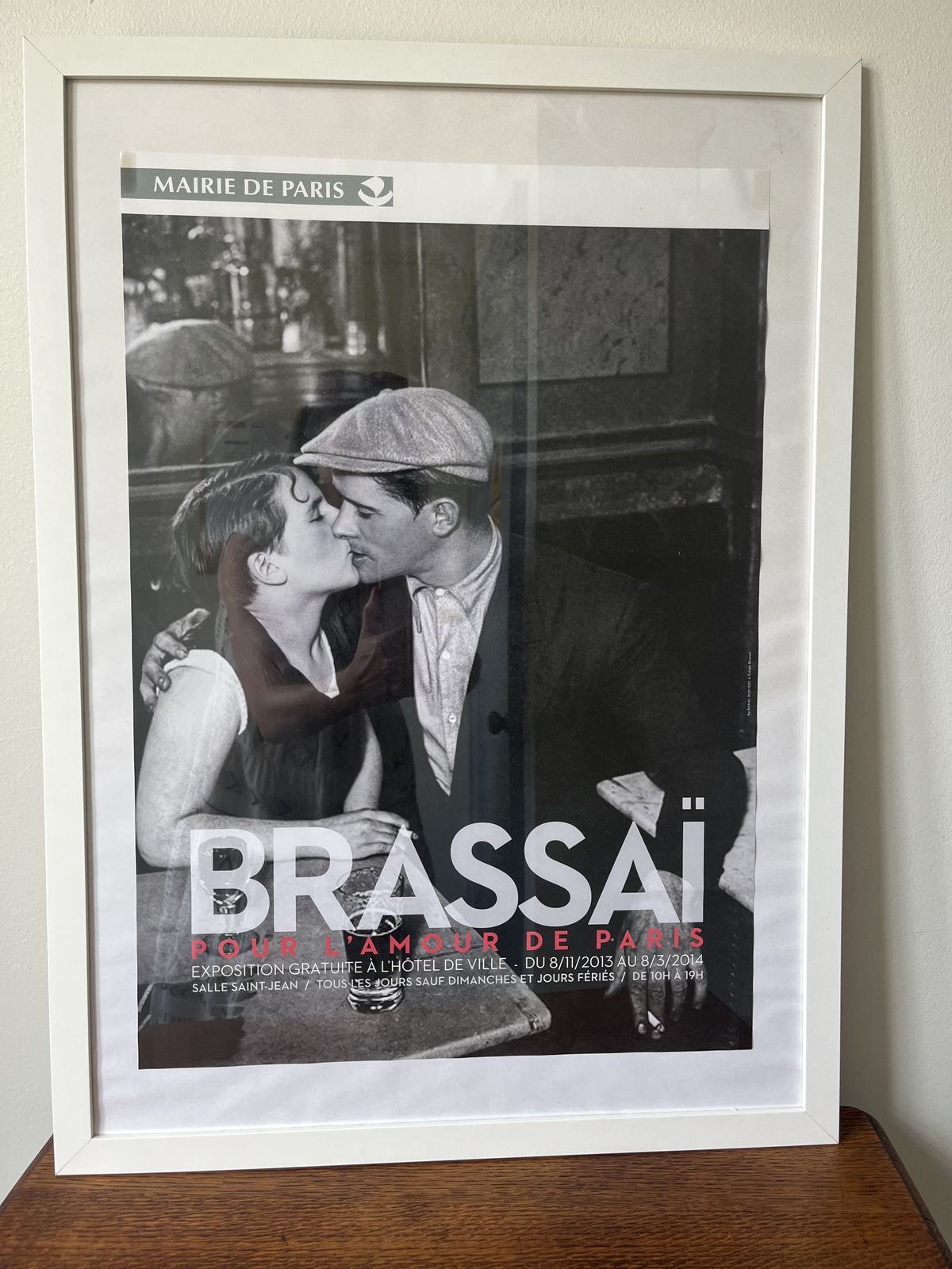 Framed Brassaï Exhibition Poster | “Pour L’amour De Paris” | Hôtel De Ville, 2013–2014
