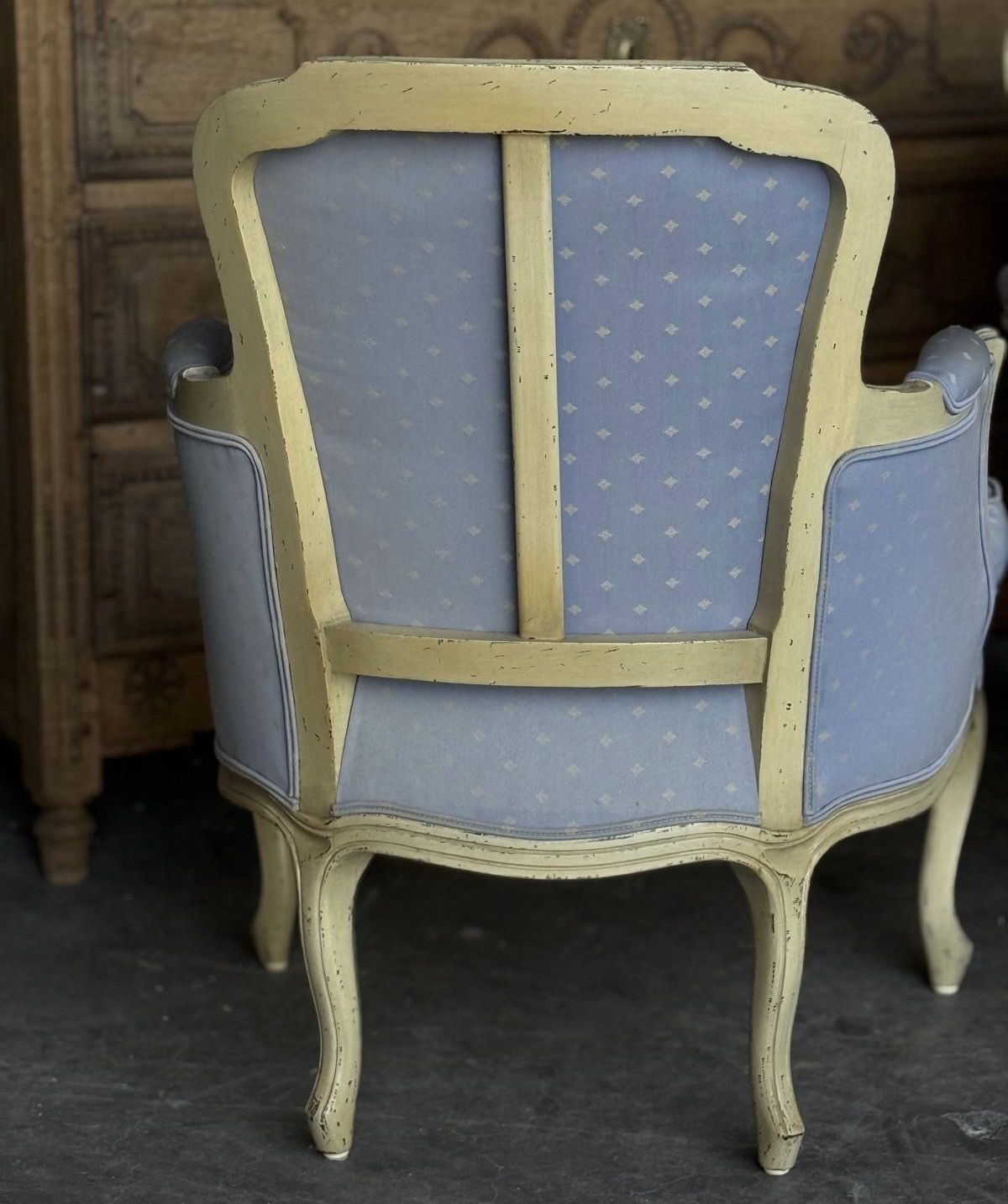 Comfortable Pair French Bergere Arm Chairs photo vinterior