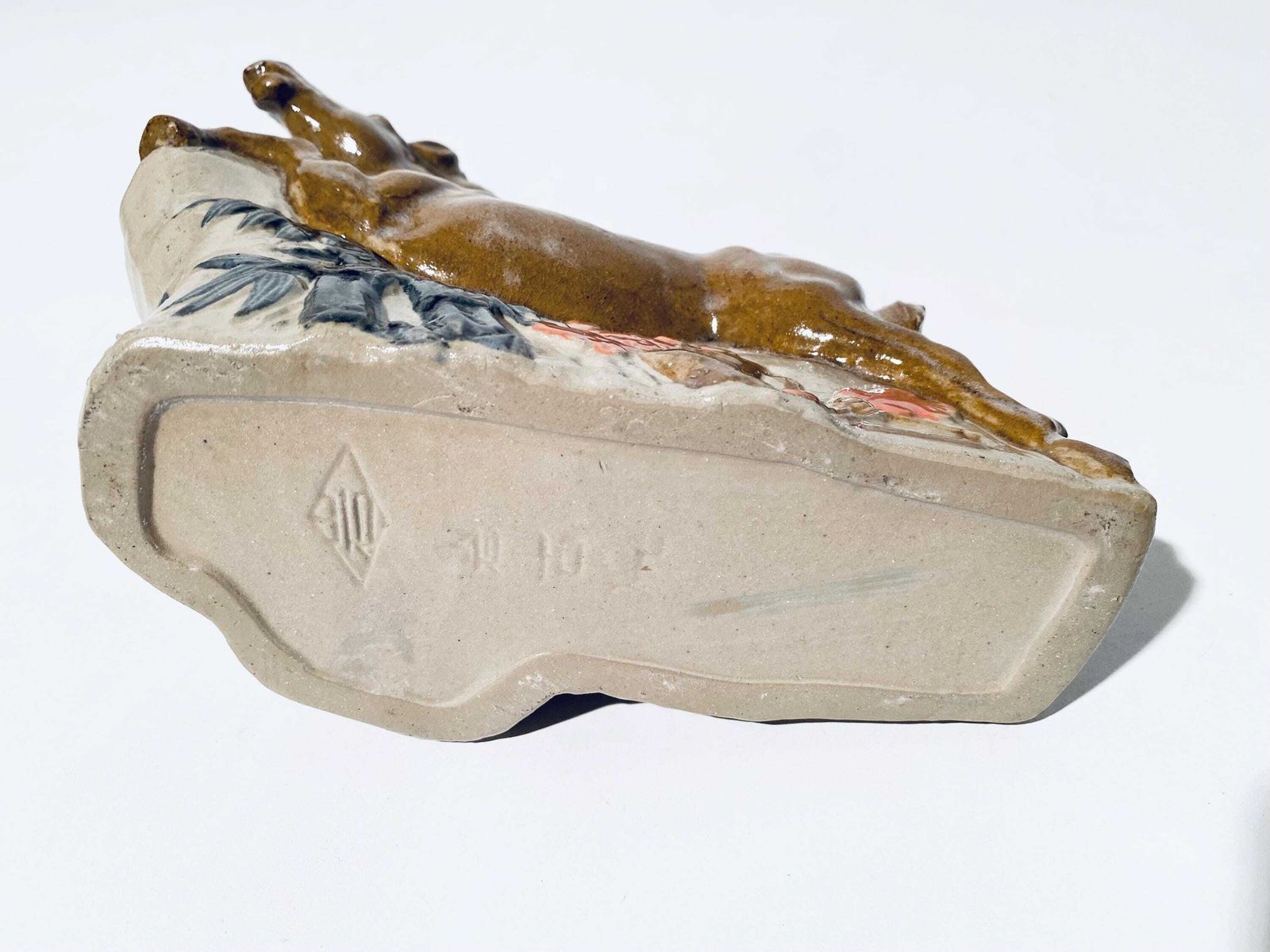 photo for sale Ceramic Horse Spirit Decanter / Japanese Or Chinese Bar Decor / Sake Bottle