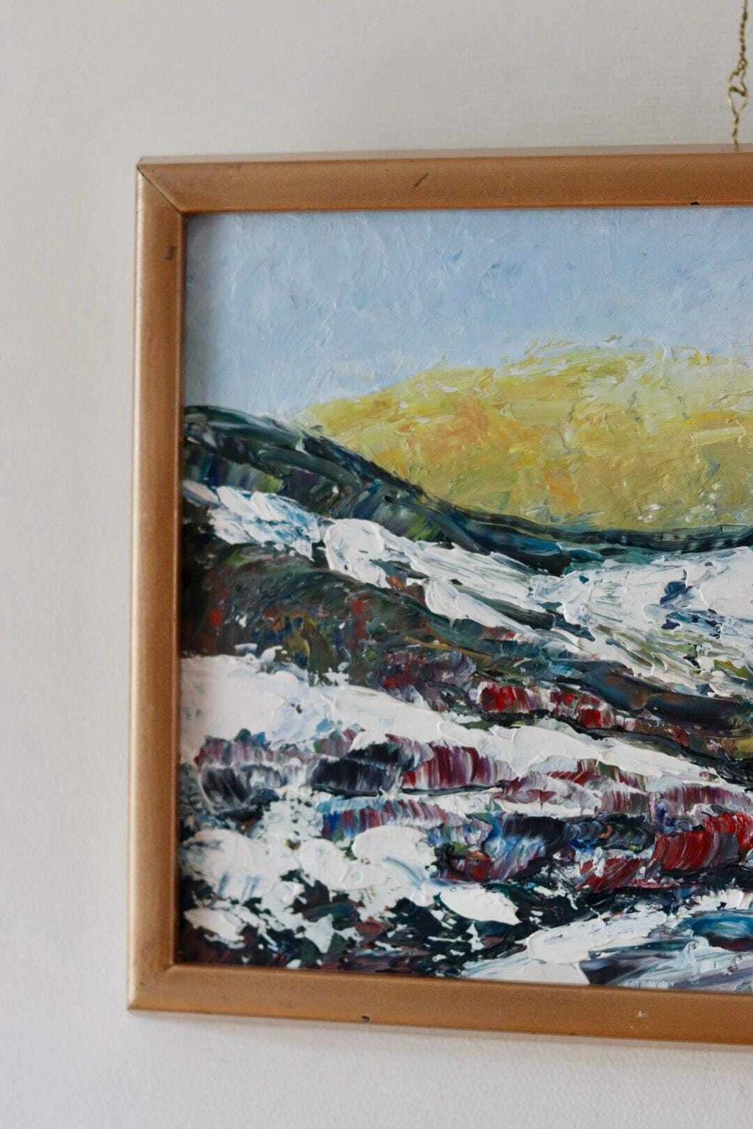 Swedish Oil Painting "Uddevalla 1995" By Veikko Kangas   Vintage, Framed | 36 X 26 Cm / 14.2 X 10.2 In photo 245.0